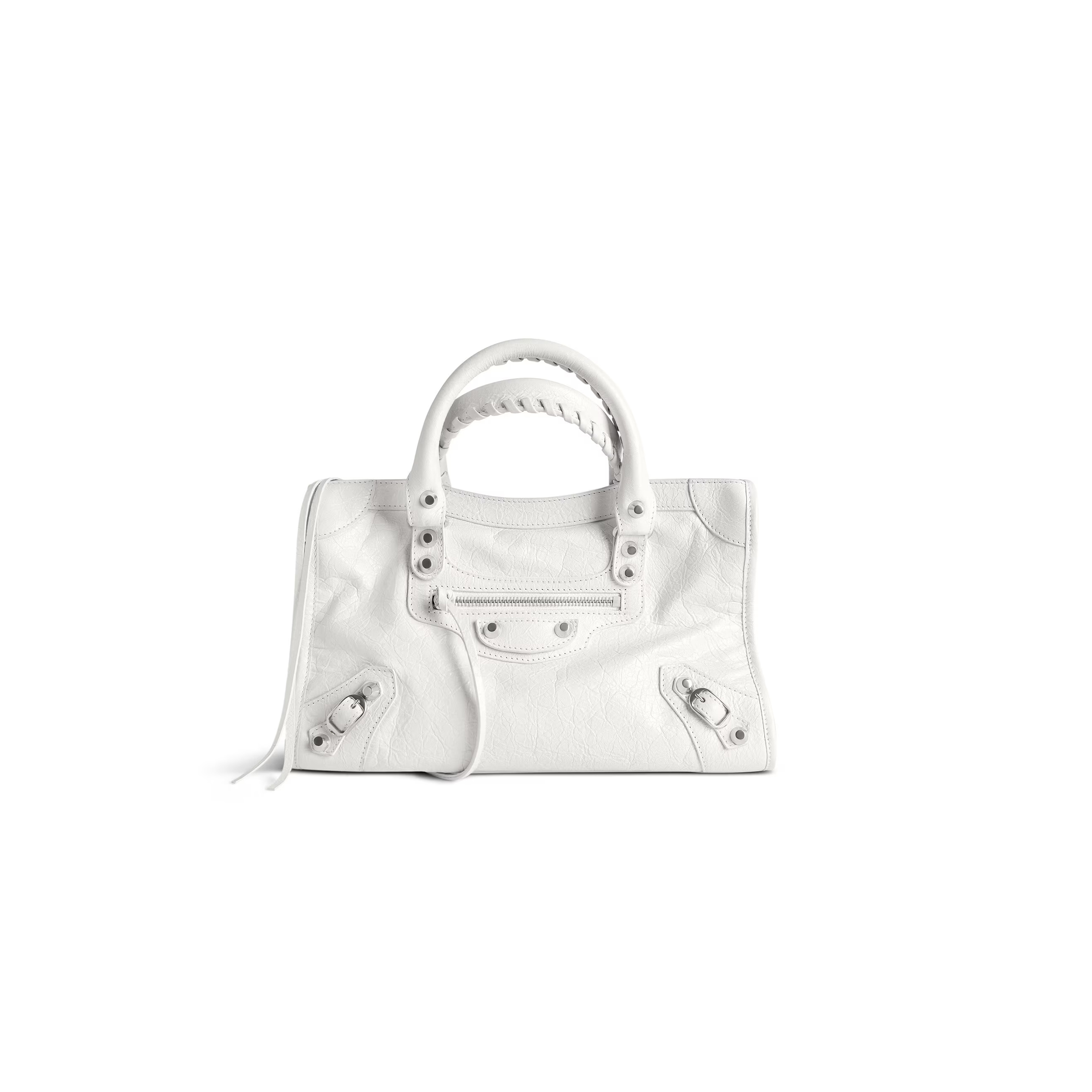 Ba*len*cia*ga women''s le city bag small in optic white 8114422aa9s9104 (29.9*19.1*9.9cm)